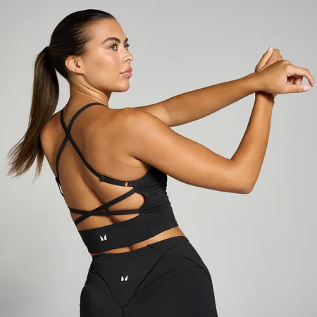 Camisola sem Mangas com Costas Cruzadas Tempo Ultra da MP para Senhora - Preto