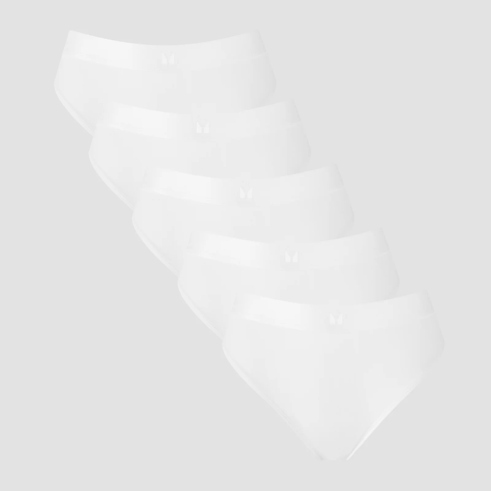Tanga de Cinta Média da MP para Senhora (5 un.) - Branco - M Imagem 1