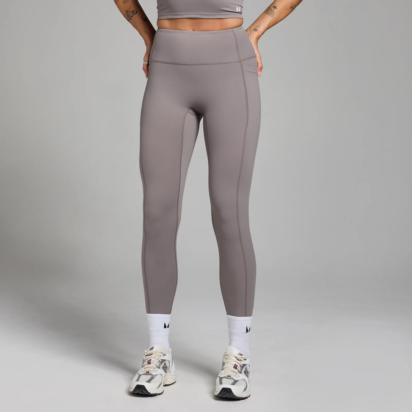Leggings com Bolso Active da MP para Senhora - Cool Grey - XXL Imagem 1