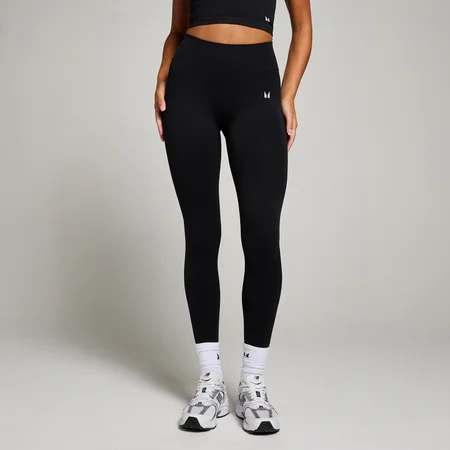 Leggings sem Costuras com Franzido Invisível da MP para Senhora - Preto