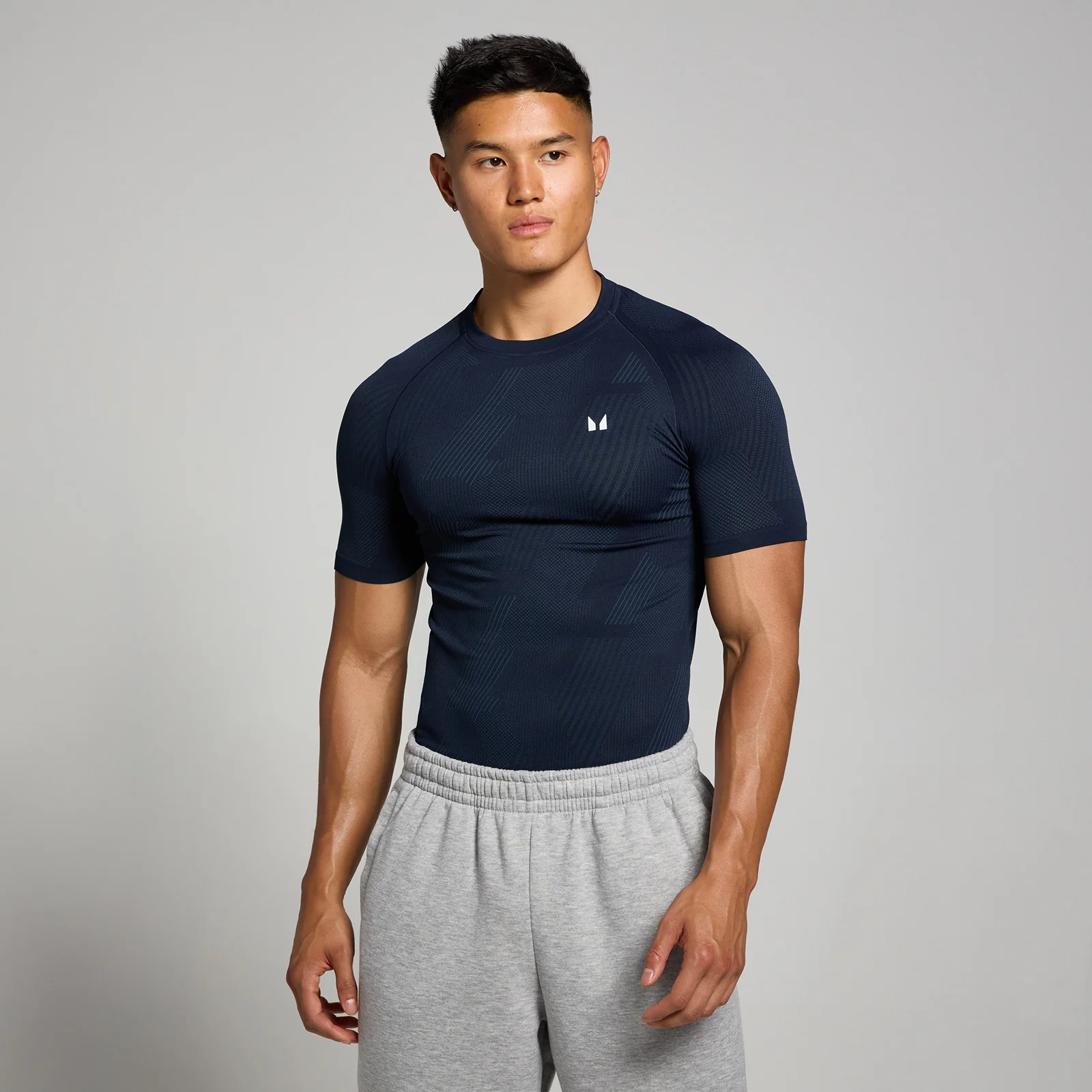 T-shirt sem Costuras Tempo Pillar Graphic da MP para Homem - Navy - XL Imagem 1