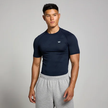 T-shirt sem Costuras Tempo Pillar Graphic da MP para Homem - Navy