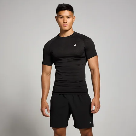 T-shirt sem Costuras Tempo Pillar Graphic da MP para Homem - Preto