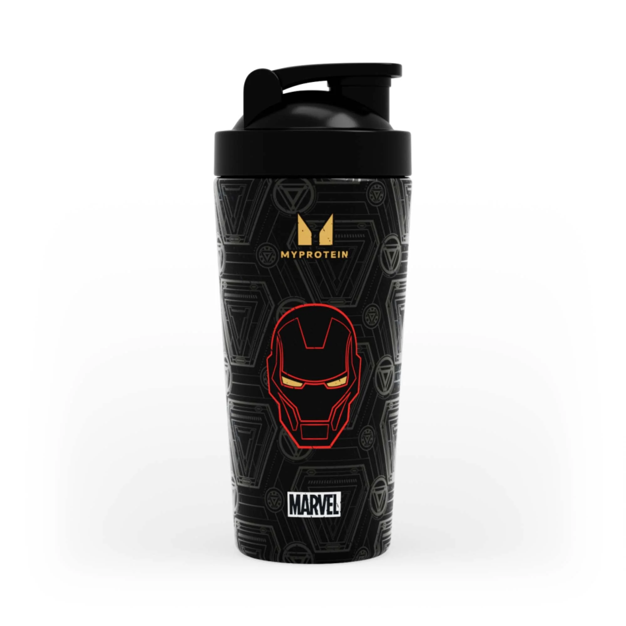 Shaker de Metal Reciclado Iron Man da Myprotein - Preto Imagem 1