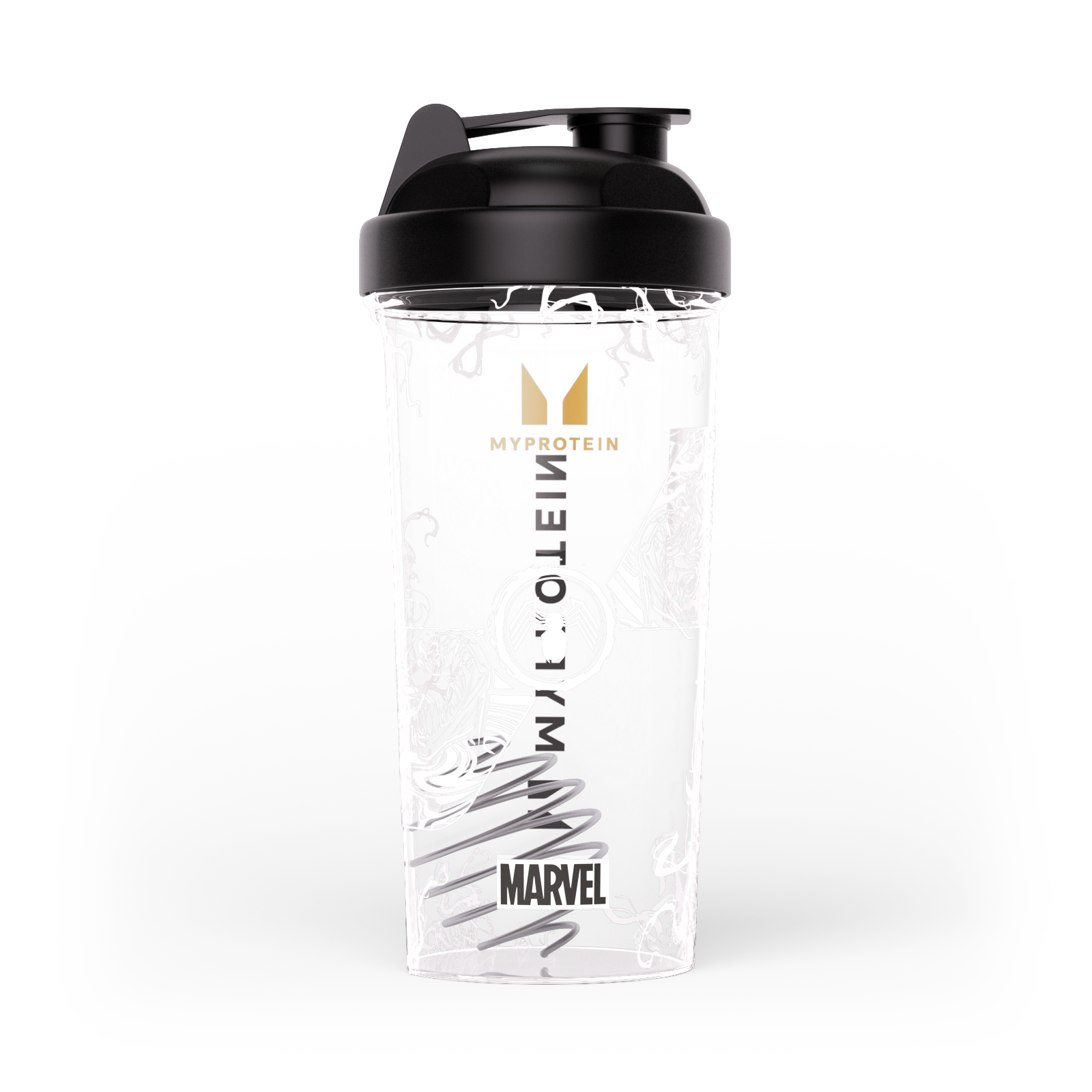 Shaker de Plástico MARVEL Venom - Transparente/Preto Imagem 1