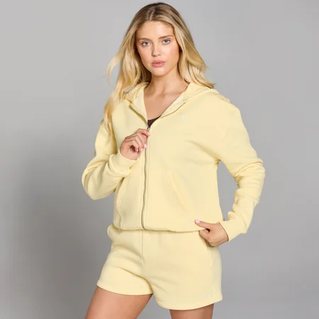 Casaco com Capuz e Fecho Basics da MP para Senhora - Lemon