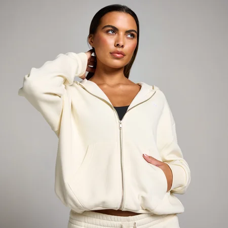Casaco com Capuz e Fecho Basics da MP para Senhora - Soft Cream