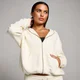 Casaco com Capuz e Fecho Basics da MP para Senhora - Soft Cream