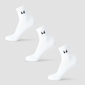 Meias de Tornozelo de Corrida da MP (3 un.) - Branco - Size UK 2-5