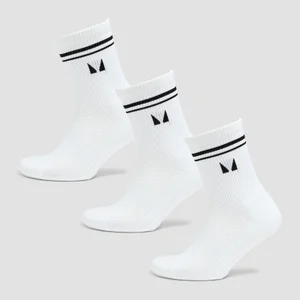 Meias para Pilates da MP (3 un.) - Branco - Size UK 6-8