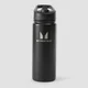 Garrafa com Palhinha Articulada em Metal Reciclado 500 ml da Myprotein - Preto