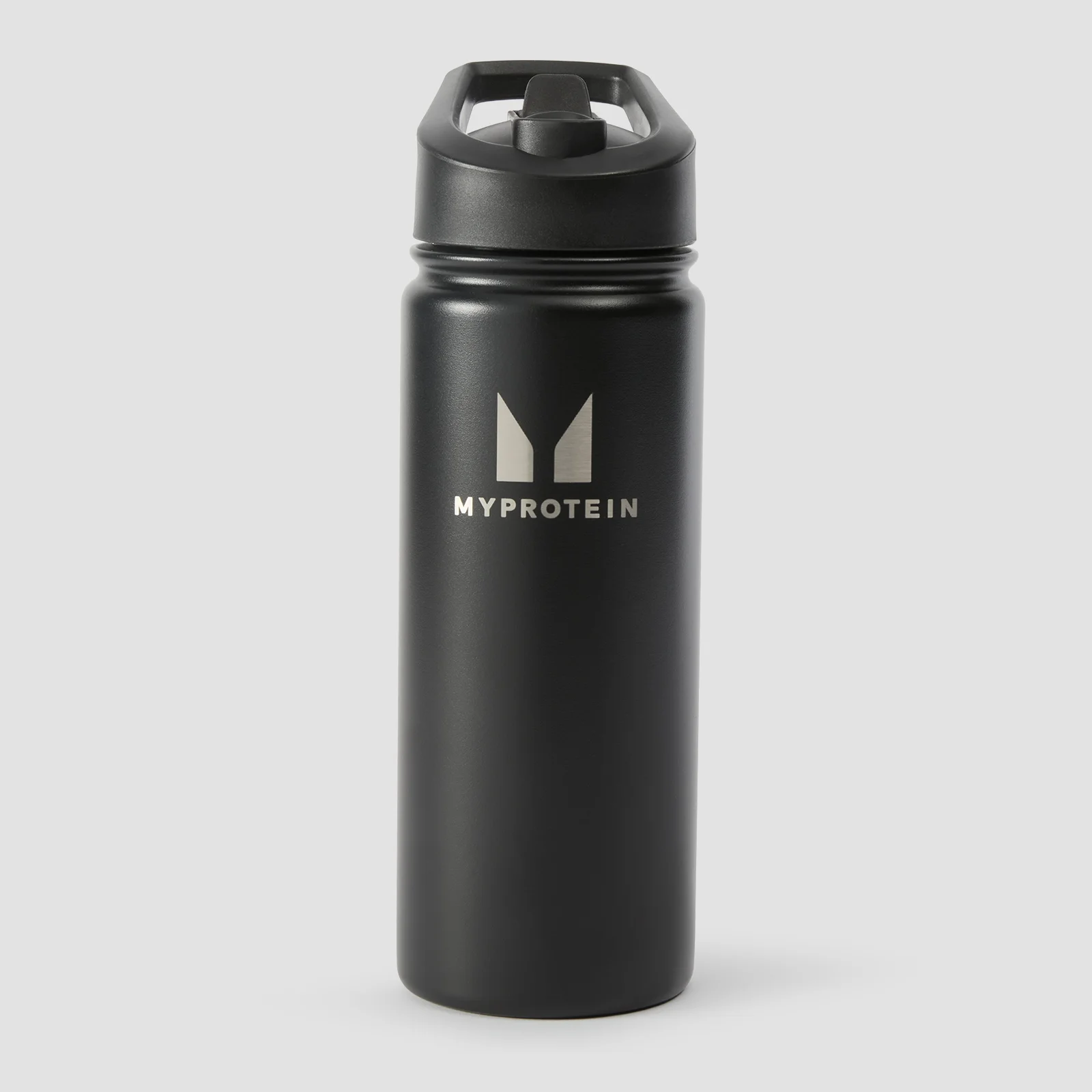 Garrafa com Palhinha Articulada em Metal Reciclado 500 ml da Myprotein - Preto Imagem 1