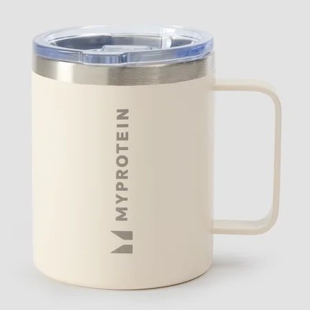 Copo de Café de Metal Reciclado de 350 ml da Myprotein - Natural Cream