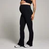 Leggings de Maternidade à Boca de Sino sobre a Barriga da MP para Senhora - Preto