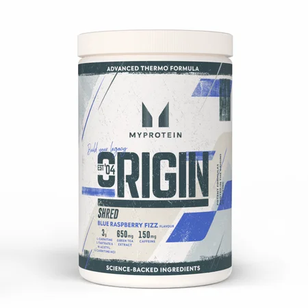 Origin Shred Pré-Treino - 60SERVINGS, 660g - Blue Raspberry Fizz