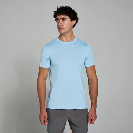 T-shirt Quadriculada Active da MP para Homem - Azul Celeste