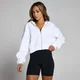 Sweat Curta com Capuz e Fecho Basics da MP para Senhora - Branco