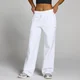 Calças de fato de treino Basics Femininas MP com perna reta - Branco