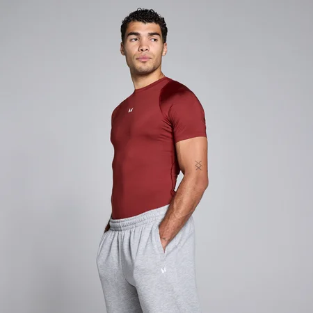 Baselayer de Manga Curta Training Masculina MP - Cereja