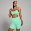 Sutiã Desportivo Franzido à Frente Sem Costuras Tempo Feminino MP - Verde Menta