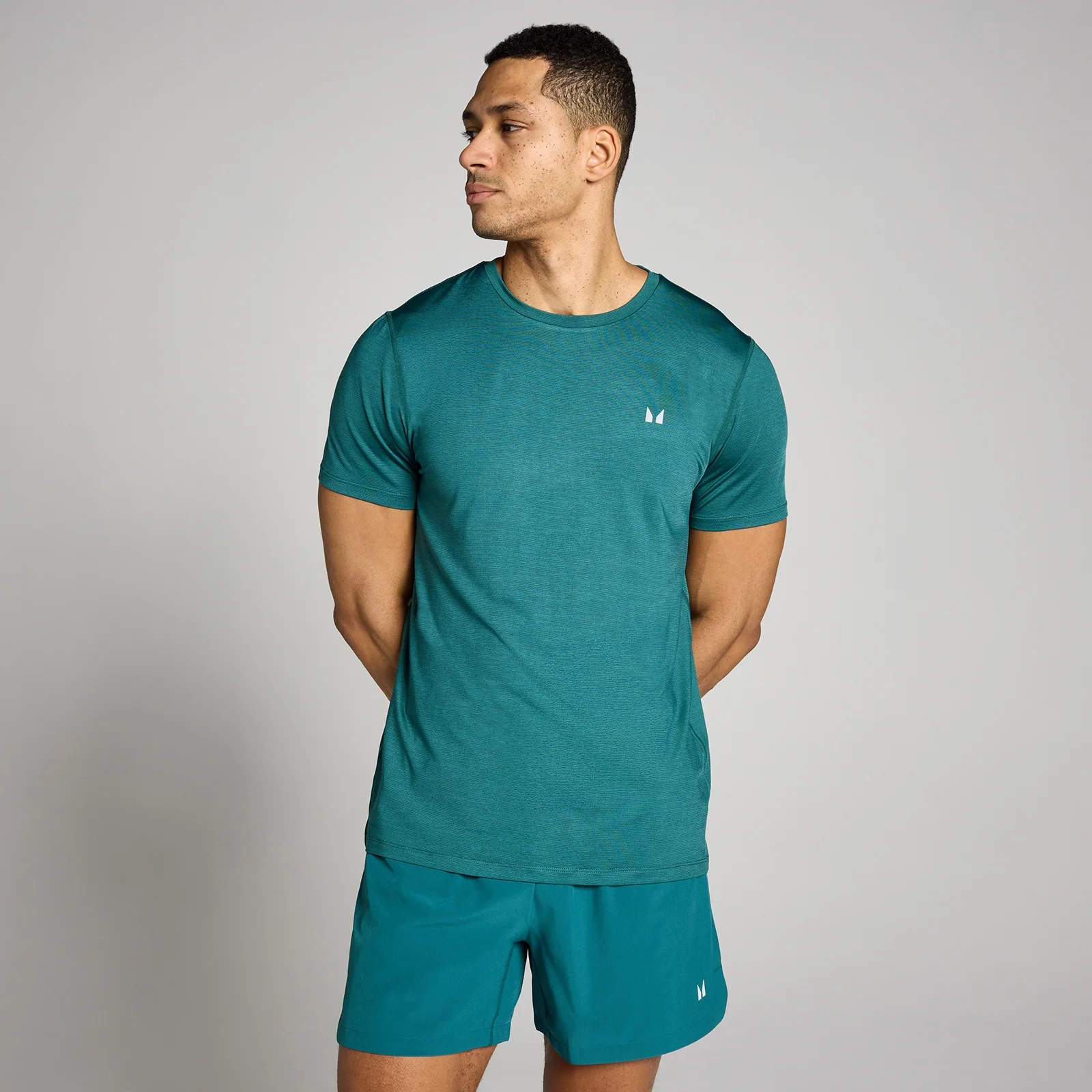 T-Shirt Tempo Mesclada MP Masculina - Azul Petróleo Rico - XS Imagem 1