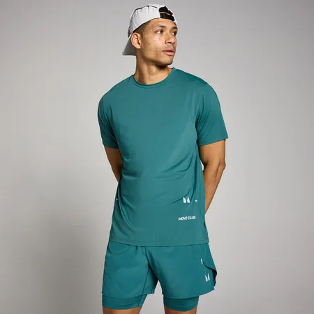 T-Shirt Hybrid com Malha Masculina MP - Azul Petróleo