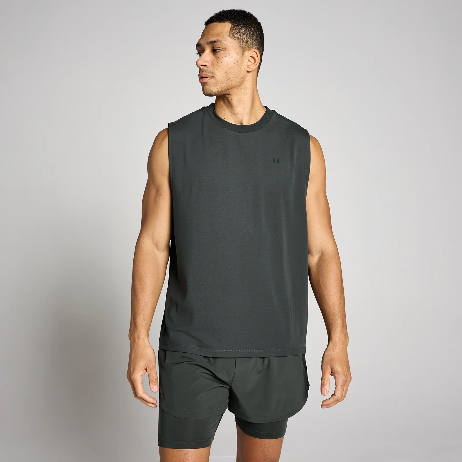 Top Masculino sem Mangas MP Oversized Cotton Modal - Preto Lavado - XS Imagem 1