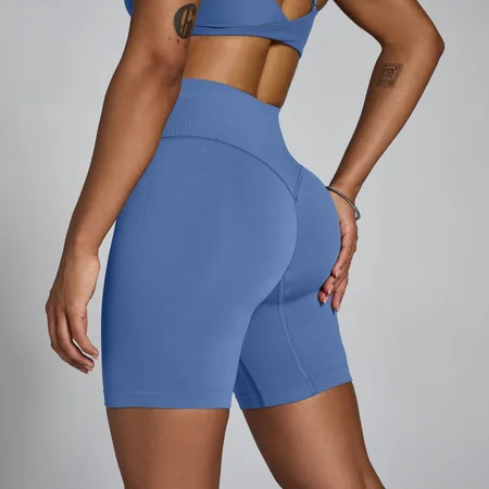 Calções Tempo Hybrid Seamless MP para Mulher - Azul Ardósia