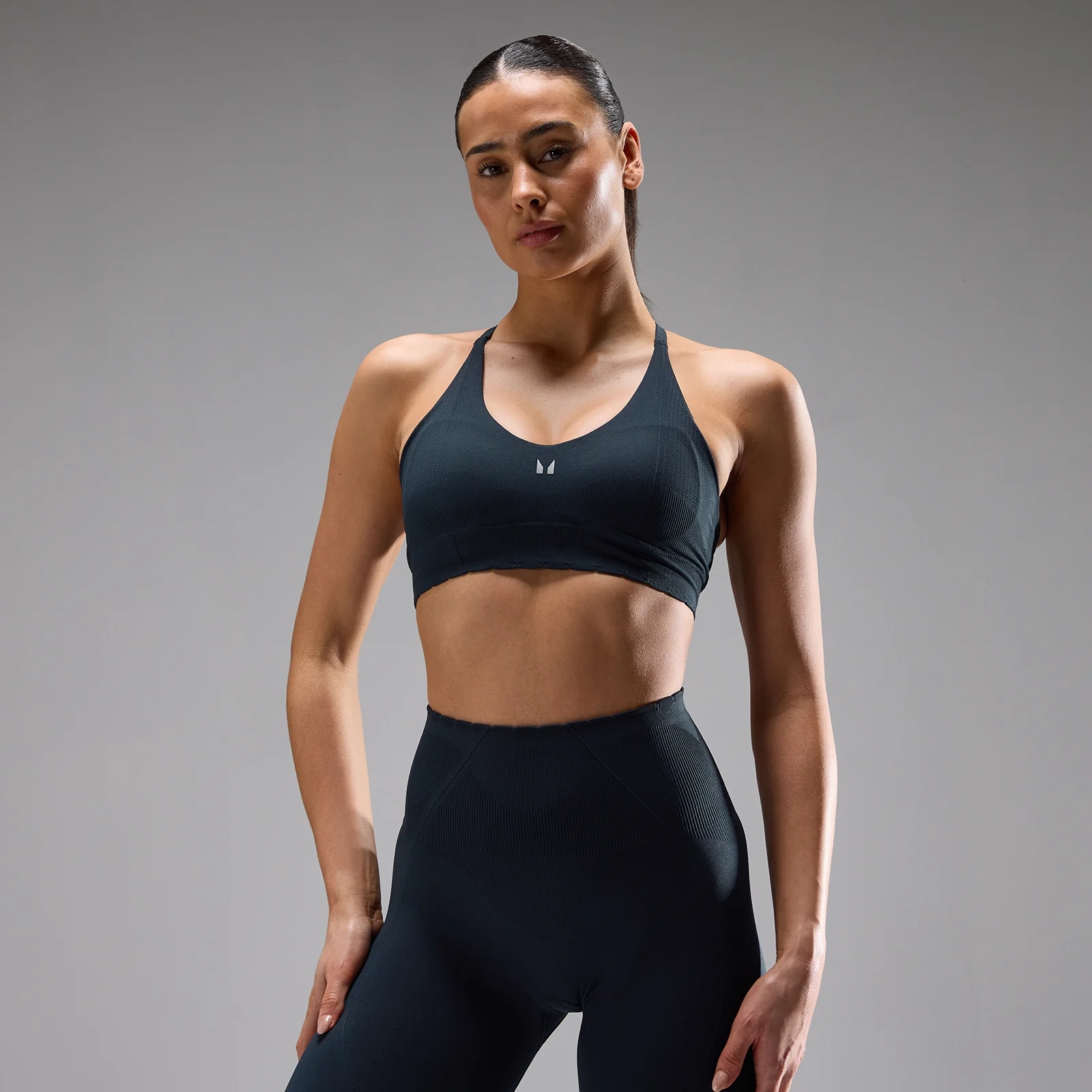 Sutiã Desportivo MP Women's Tempo Ultra Seamless - Azul-meia-noite Escuro - S Imagem 1