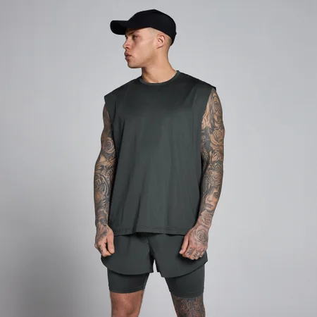 Camisola de Alças MP Hybrid Oversized Mesh para Homem - Preto Lavado