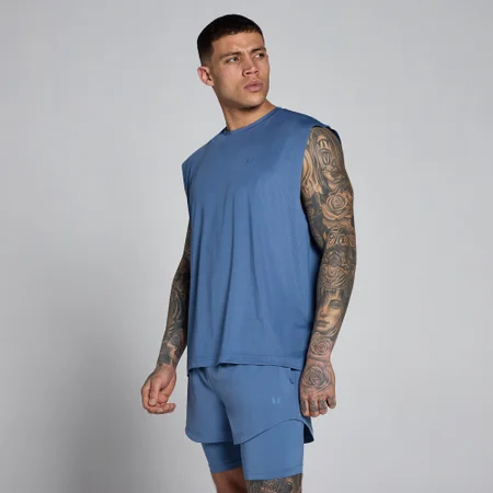 Camisola de Alças Hybrid Oversize de Malha MP Homem - Azul Ardósia