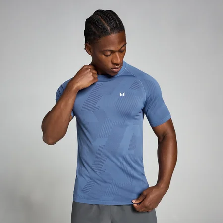 T-Shirt Gráfica Sem Costuras MP Tempo Pillar Masculina - Azul Ardósia