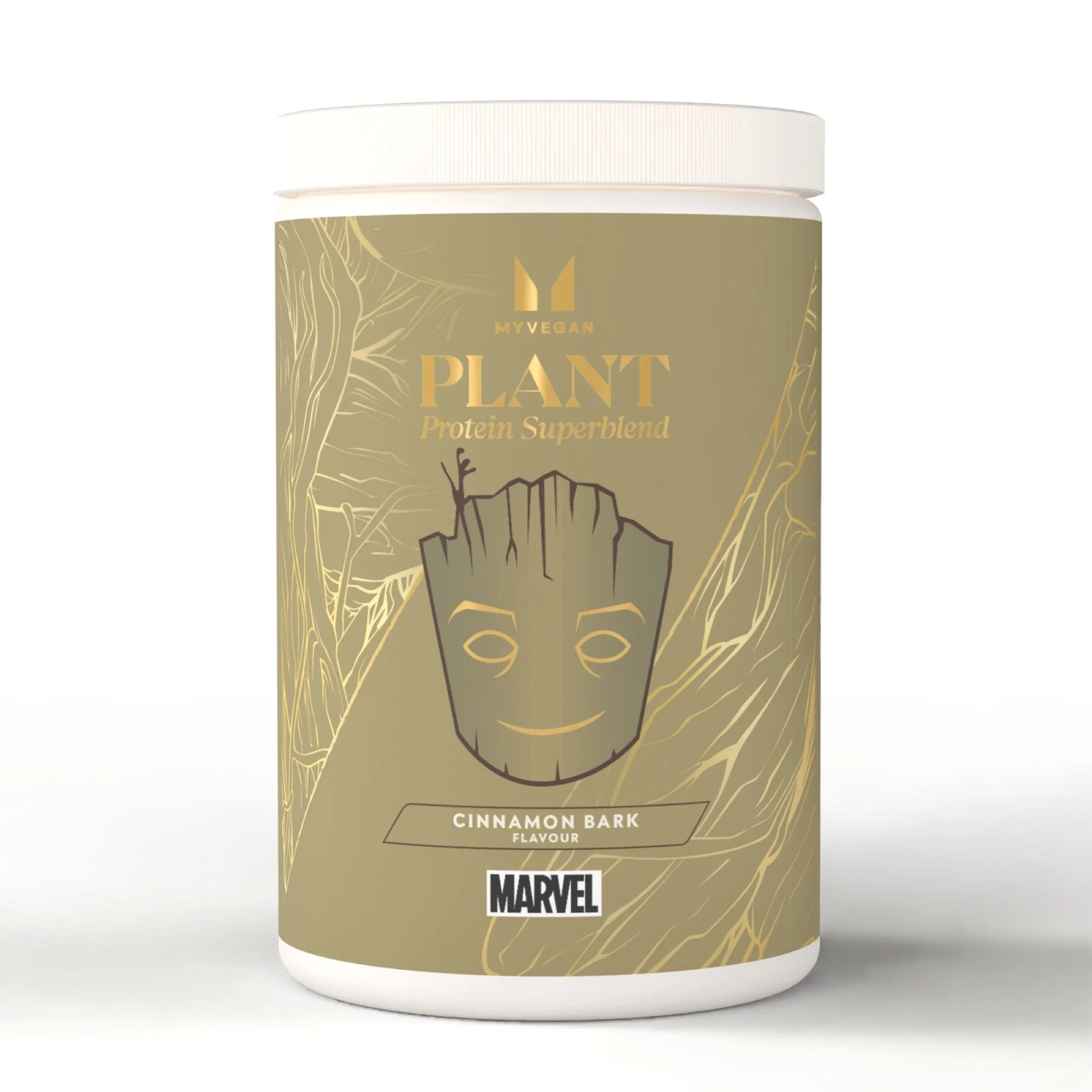 Supermistura de Proteína Vegetal – MARVEL – Groot – Canela - 20servings - MARVEL - Cinnamon Bark Imagem 1