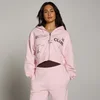 Sweatshirt com Capuz e Fecho Feminina MP Move Club Graphic Lightweight Loopback - Rosa