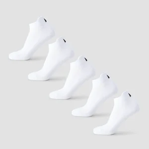 Meias de Treino Unissex MP (Pack de 5) - Brancas - Size UK 2-5