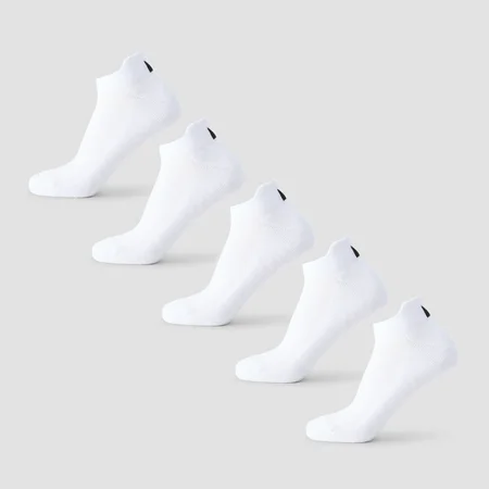 Meias de Treino Unissex MP (Pack de 5) - Brancas