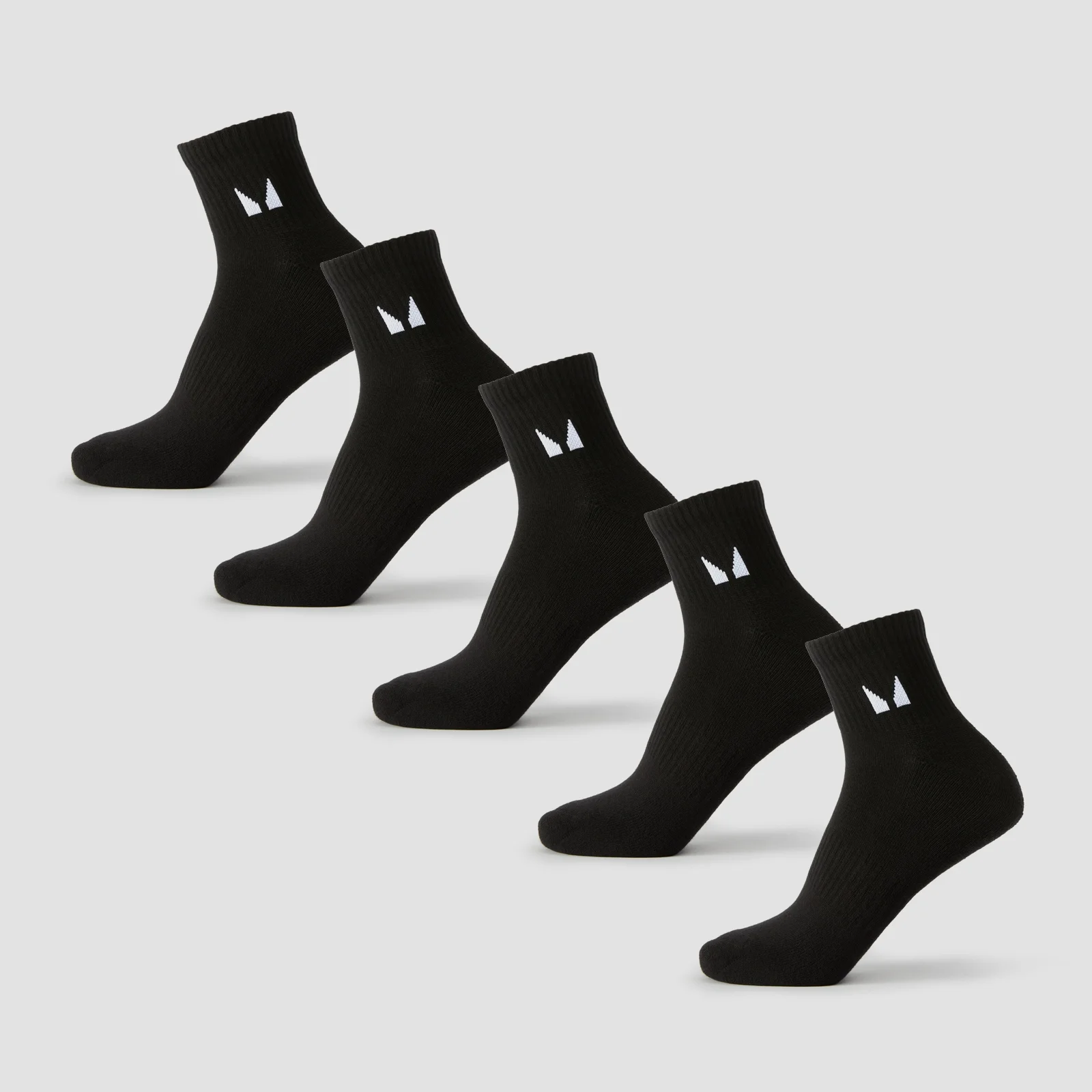 Meias de Tornozelo Unissex MP (Pack de 5) - Preto - UK 9-11 Imagem 1