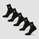 Meias de Tornozelo Unissex MP (Pack de 5) - Preto