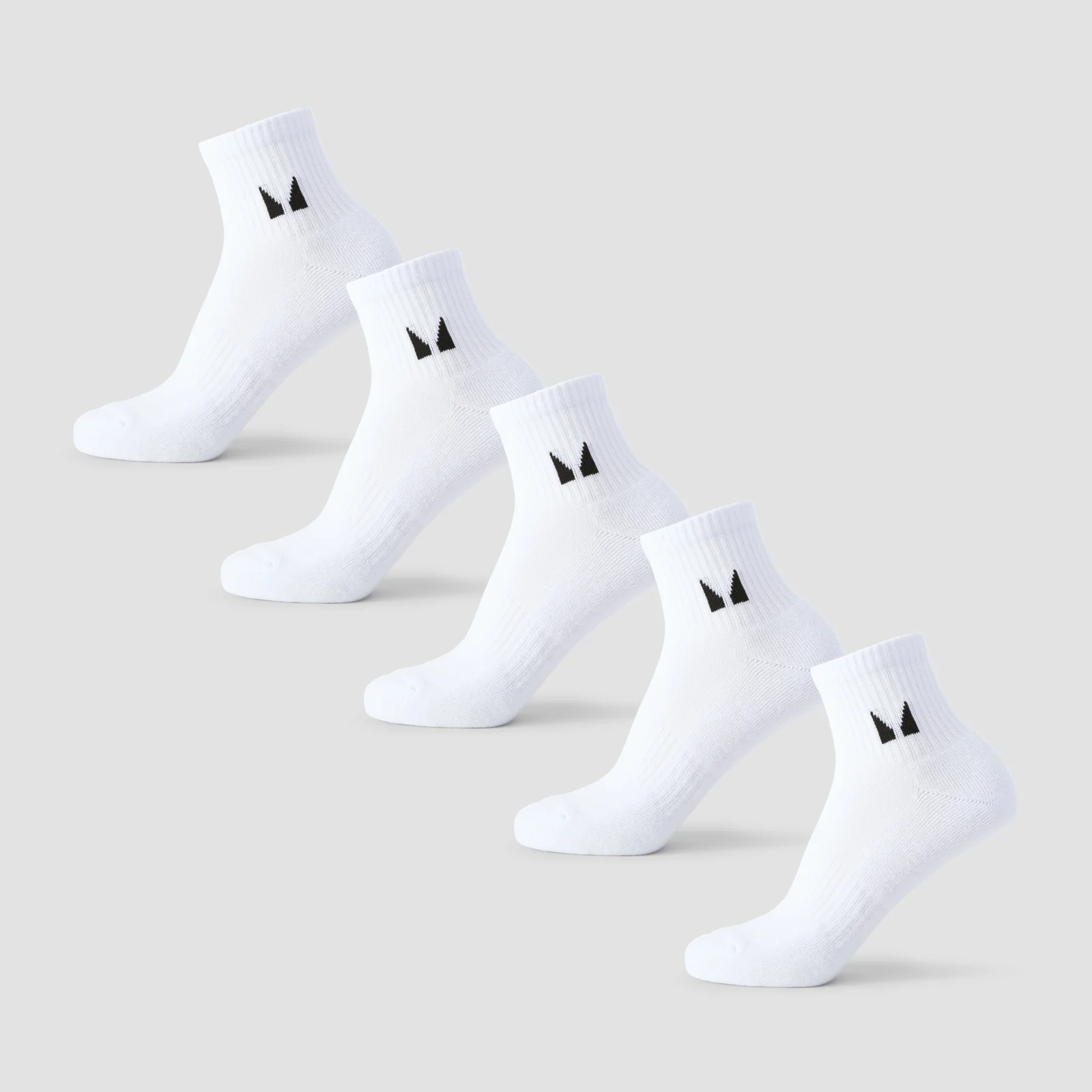 Meias MP Unissex até ao Tornozelo (Pack de 5) - Branco - UK 6-8 Imagem 1