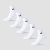 Meias MP Unissex até ao Tornozelo (Pack de 5) - Branco