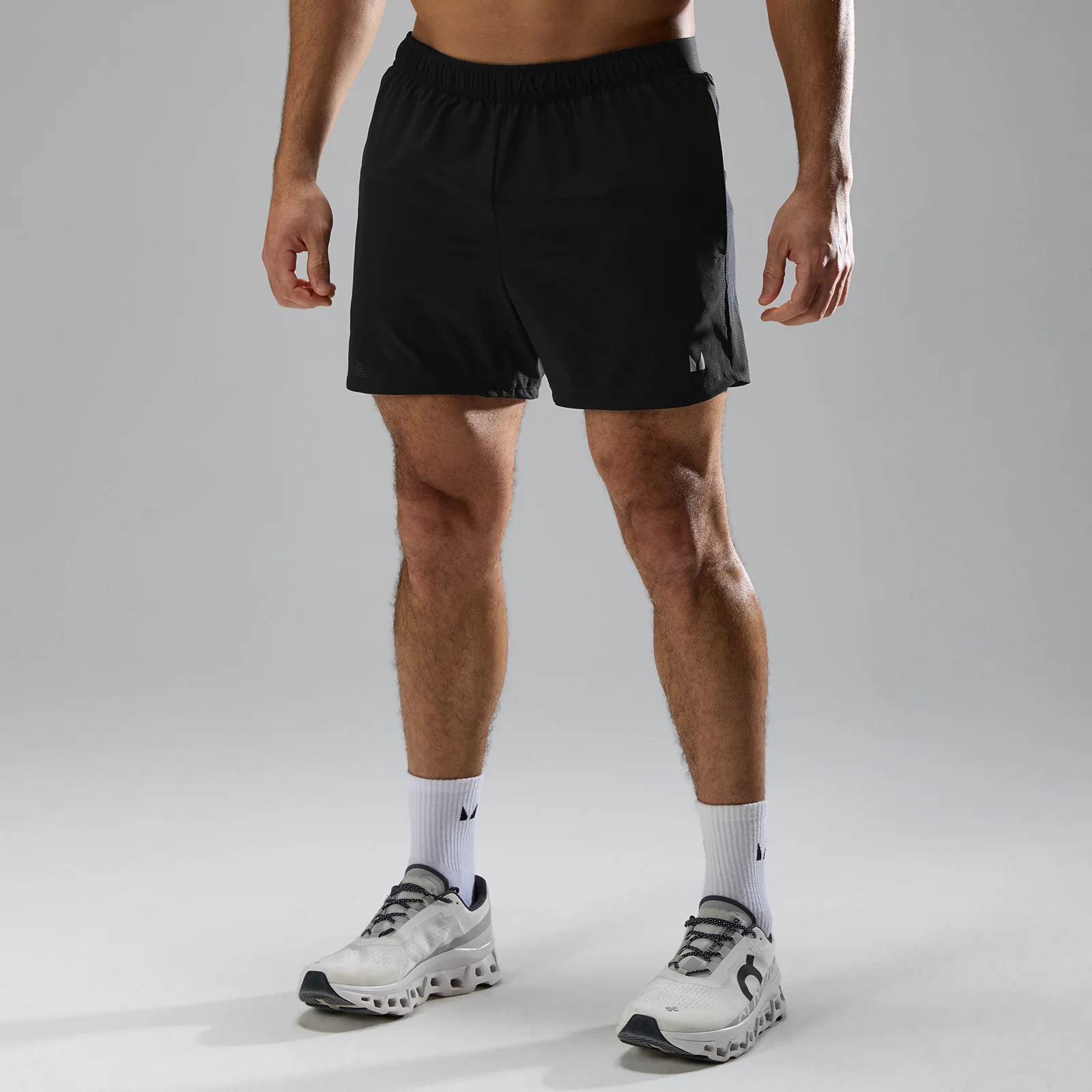 Calções Masculinos Velocity Ultra 5" 2 em 1 Malha MP - Preto - S Imagem 1