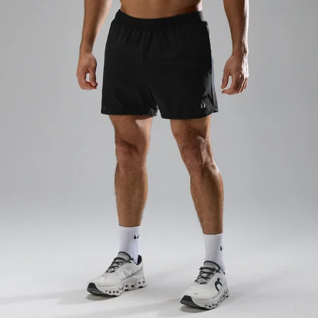 Calções Masculinos Velocity Ultra 5" 2 em 1 Malha MP - Preto