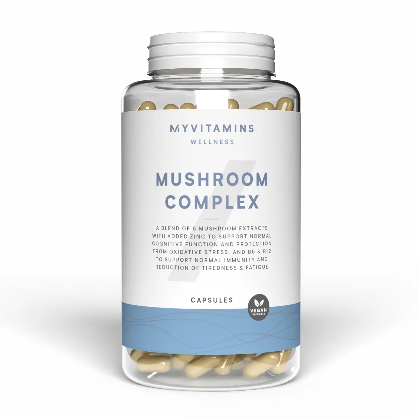 6 In 1 Cápsulas de Complexo de Cogumelos - 60CAPSULES, 30servings Imagem 1