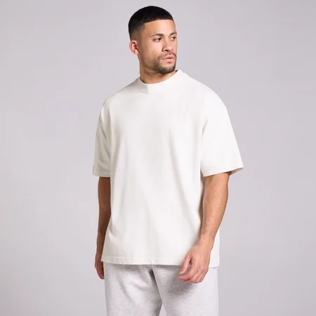T-Shirt Masculina MP Washed Oversized Cotton - Branco Vintage
