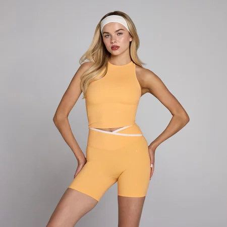 Top Feminino Tempo High Neck MP - Pêssego