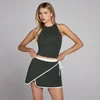 Top Feminino sem Mangas MP Tempo Gola Alta - Preto Lavado