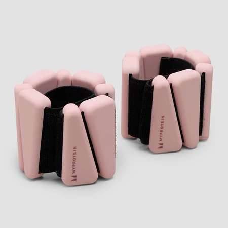 Pesos de Tornozelo/Pulso de Silicone Myprotein com Saco (1lbs) - Rosa