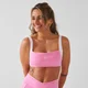 Sutiã Desportivo Feminino MP X Tatiana Contraste Costas Torcidas - Rosa Chiclete