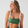 Sutiã Desportivo Contrastante com Costas Torcidas Feminino MP X Tatiana - Verde Palmeira