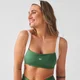 Sutiã Desportivo Contrastante com Costas Torcidas Feminino MP X Tatiana - Verde Palmeira